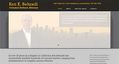 Desktop Screenshot of kenbehzadilaw.com