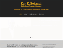 Tablet Screenshot of kenbehzadilaw.com